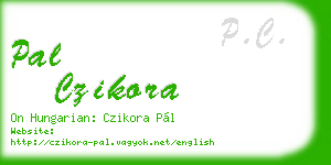 pal czikora business card